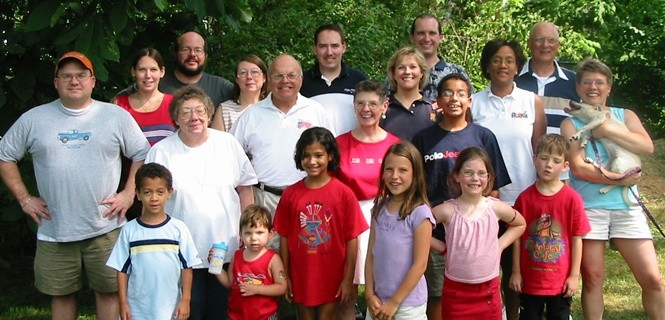 Kutzke / Spanoudis group photo at Kay's house in South Euclid, Oh